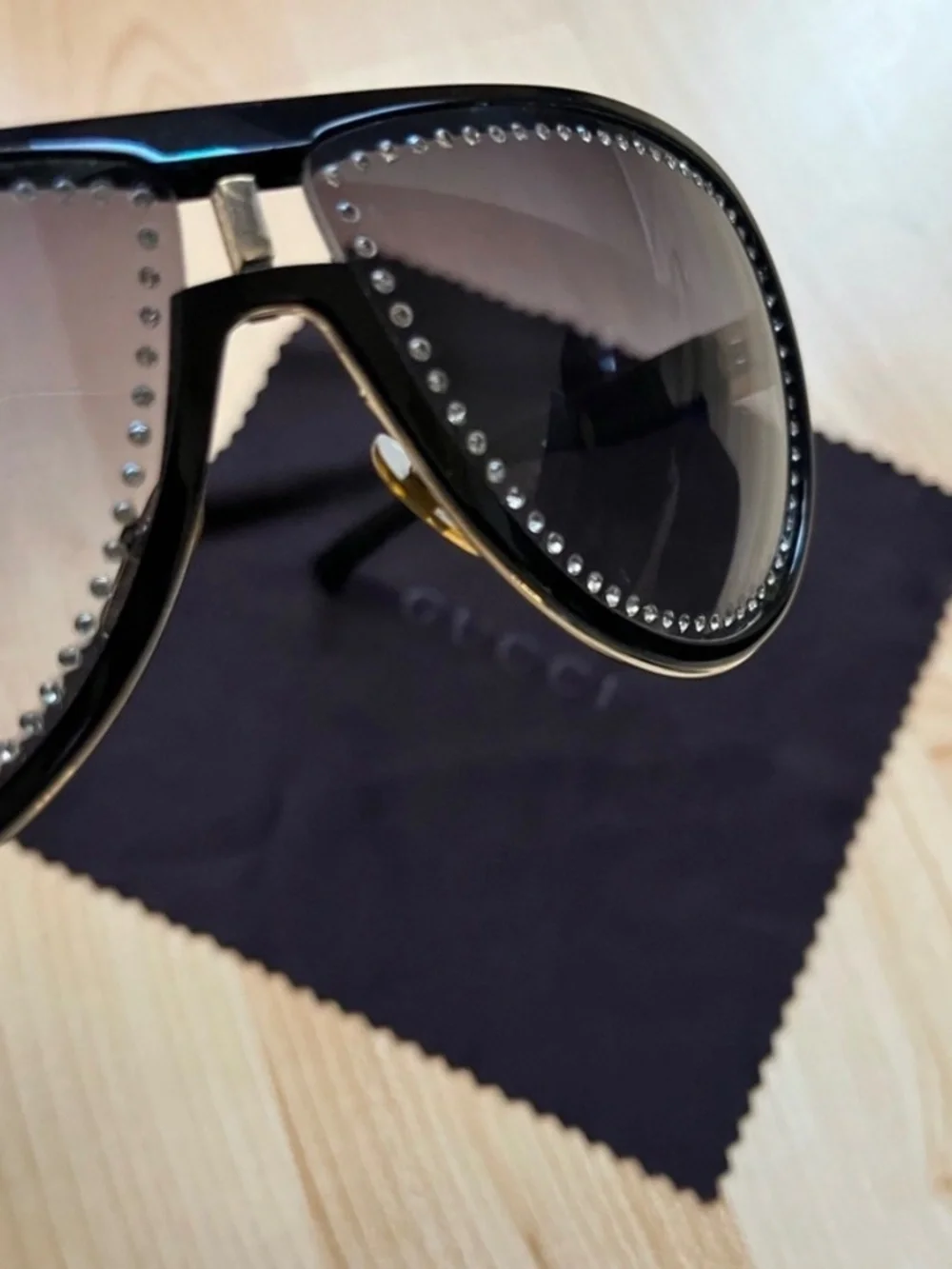Gucci Swarovski Crystal Aviator Shades
